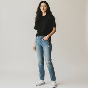 VICTORIA'S SECRET Women's NEW Straight‎ Leg Low Rise Jeans | Size 10R